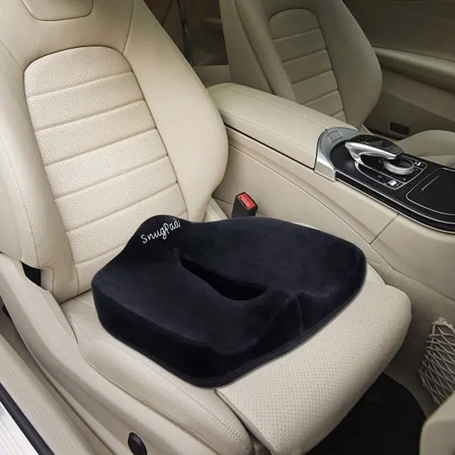 Alt view image 4 of 5 - Orthopedic Memory Foam Seat Cushion for Office Chair Sciatica Tailbone Back Pain Relief Sitting Pillows - Truck Driver Cars Front Seats Pillow Wheelchair Kitchen Chairswith with No-Slip Bottom