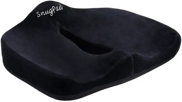 Main image of Orthopedic Memory Foam Seat Cushion for Office Chair Sciatica Tailbone Back Pain Relief Sitting Pillows - Truck Driver Cars Front Seats Pillow Wheelchair Kitchen Chairswith with No-Slip Bottom