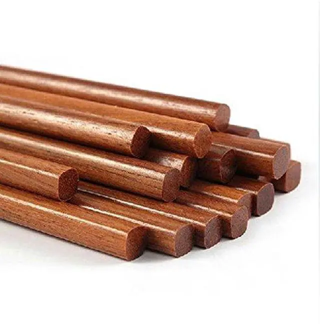 Alt view image 2 of 7 - Wooden Chopsticks Reusable Dishwasher Safe 10 Pairs Chinese Asian Korea Iron Wood Handmade Chopstick Natural Healthy for Cooking Eating Restaurants Gourmets Noodles Portable Long Brown
