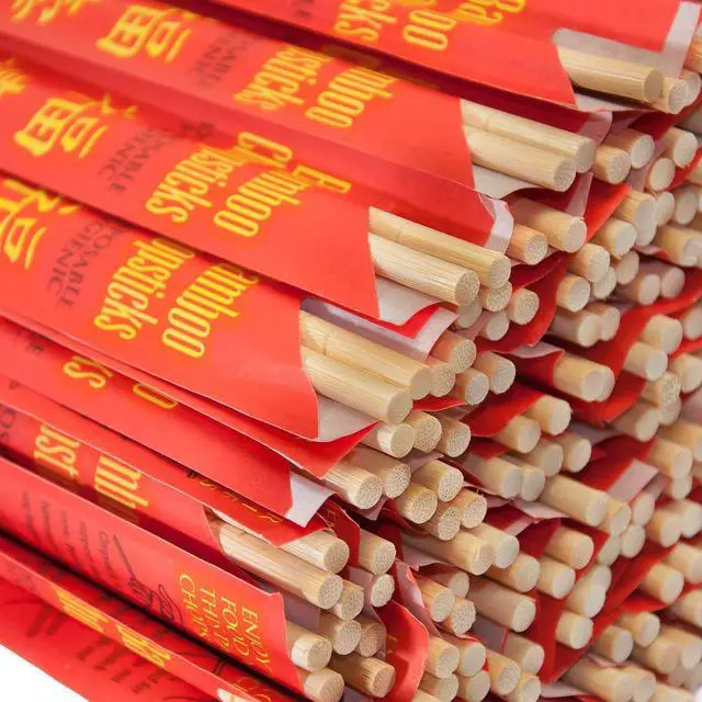 Alt view image 5 of 5 - Premium Disposable Bamboo Chopsticks, 9" Sleeved and Separated, UV Treated, Bag of 100