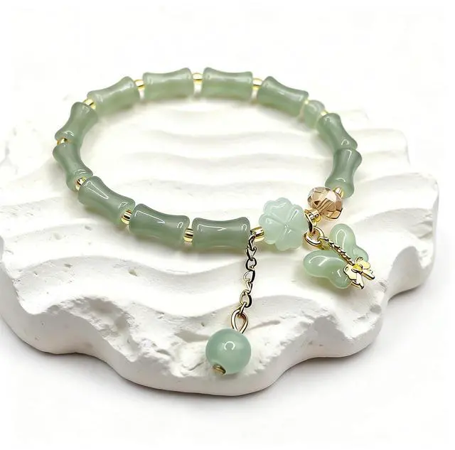 Alt view image 7 of 7 - Lucky Jade Bracelet for Women Good Luck Money Bracelets Chinese Blessing Feng Shui Bracelet Red Black Beaded Horse Charm Bracelets Chinese Jewelry Gifts