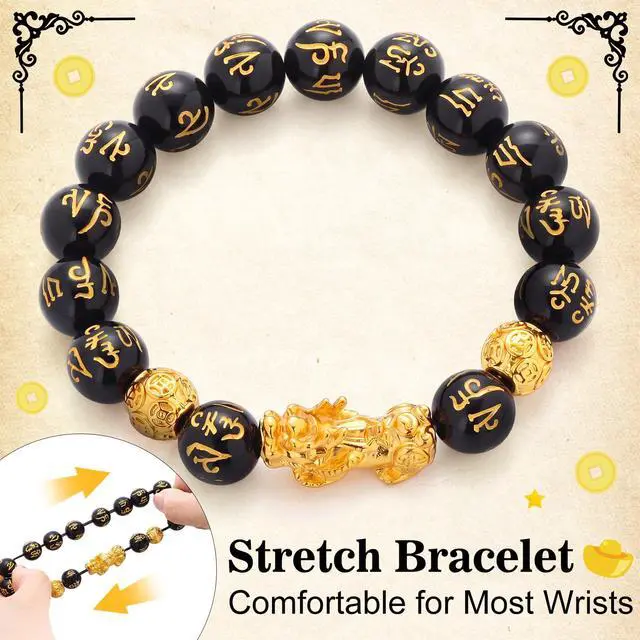 Alt view image 4 of 6 - 4set Wealth Money Attraction Bracelet for Women Men Good Luck Feng Shui Bracelet Natural Healing Crystal Jewelry (Pi Xiu Style)