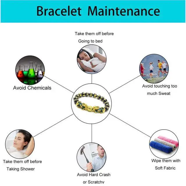 Alt view image 5 of 7 - Feng Shui Black Obsidian Wealth Bracelet Color Changed Pi Xiu Bracelets Dragon Mantra Bead Bangle Attract Wealth and Good Luck for Men/Women(10mm)