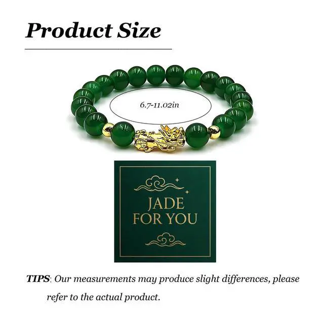 Alt view image 6 of 7 - Jade Bangle Bracelet for Women Green Nephrite Jade Lucky Bracelet with Gift Card, Gold Luck Elegant Chinese Jewelry