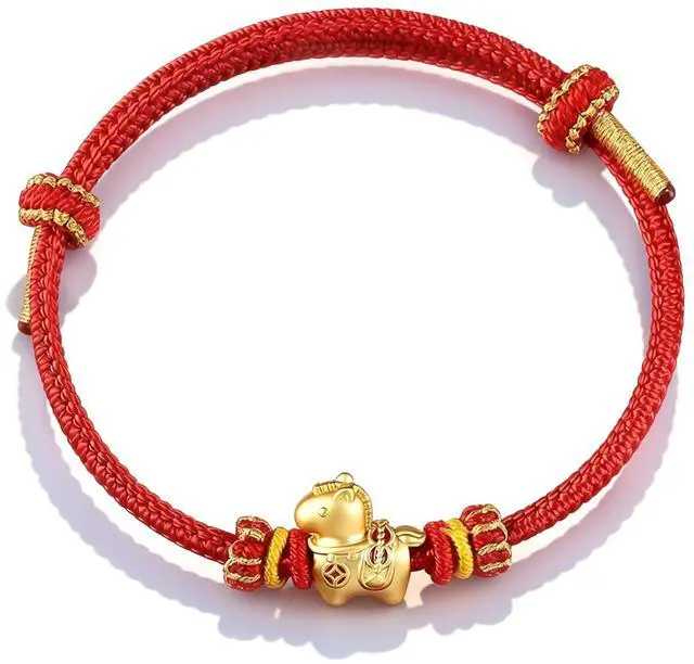 Main image of Good Luck Red String Bracelet for Women Protection Bracelet Horse Charm Feng Shui Lucky Bracelet Adjustable Rope Jewelry Chinese Style Fashion Outfit Accessories