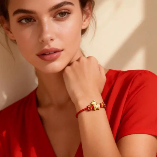 Alt view image 3 of 6 - Good Luck Red String Bracelet for Women Protection Bracelet Horse Charm Feng Shui Lucky Bracelet Adjustable Rope Jewelry Chinese Style Fashion Outfit Accessories