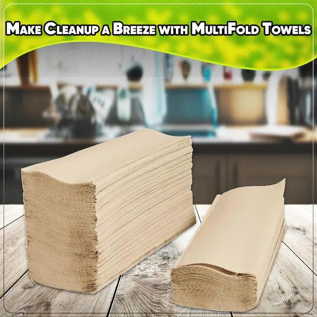 Alt view image 2 of 4 - Kraft MultiFold Paper Towels- Pack of 2-250ct. Total 500 Towels