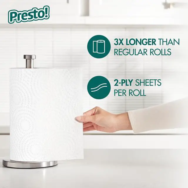 Alt view image 3 of 6 - Ultra-Strong Premium Paper Towels, 158 Sheet Huge roll - Flex-a-Size, 6 Rolls, Equivalent to 19 Regular Rolls, White