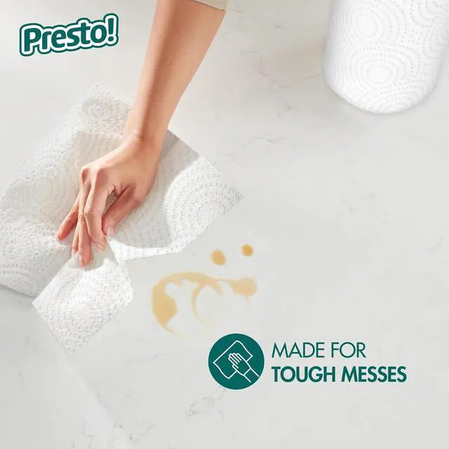 Alt view image 4 of 6 - Ultra-Strong Premium Paper Towels, 158 Sheet Huge roll - Flex-a-Size, 6 Rolls, Equivalent to 19 Regular Rolls, White