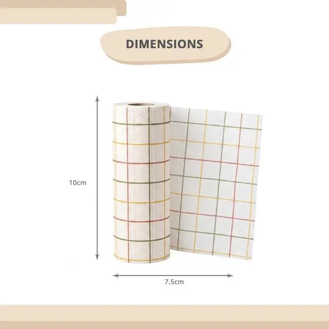Alt view image 6 of 7 - Reusable Paper Towels Eco-Friendly Washable Paper Towel Alternative Plant-Based Viscose Rayon, Biodegradable, Ultra-Absorbent, Fast-Drying Replaces 10+ Standard Rolls