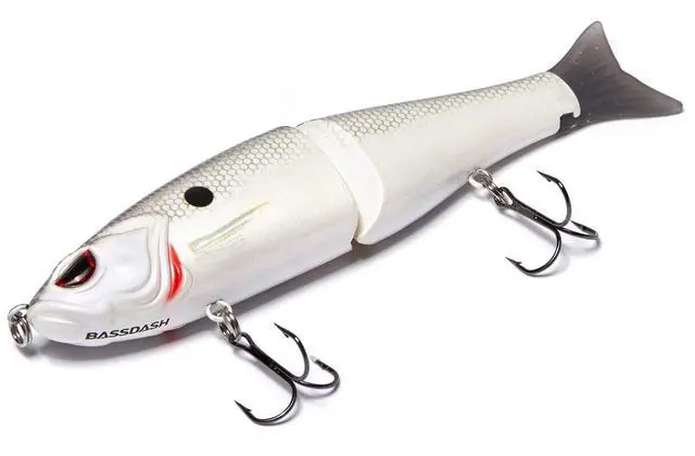 Alt view image 6 of 6 - SwimShad Glide Baits Jointed Swimbait Bass Pike Salmon Trout Muskie Fishing Lure