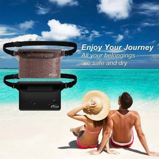 Alt view image 6 of 6 - Waterproof Fanny Pack,Phone Pouch Dry Bag for Passport Wallet Purse,Floating Waterproof Bags for Travel Beach Swimming Kayaking Boating Cruise Accessories