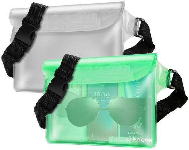 Main image of Waterproof Bag for Beach, Waterproof Pouch for Phone Passport Purse, Fanny Packs for Women, Floating Dry Bags for Cruise Ship Travel Water Park Surfing Boating Fishing Kayaking Pool Accessories