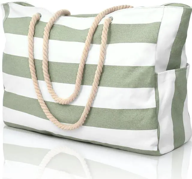 Main image of Beach Bags for Women Large Waterproof Beach Tote Bag Zipper Beach Bags Waterproof Sandproof Swim Pool Bag Large Tote