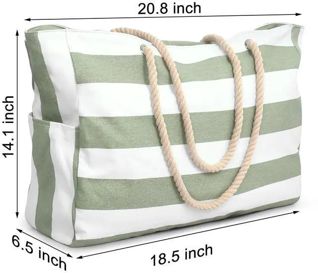Alt view image 6 of 7 - Beach Bags for Women Large Waterproof Beach Tote Bag Zipper Beach Bags Waterproof Sandproof Swim Pool Bag Large Tote