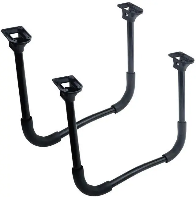 Main image of Black Folding Table Leg 10.23" Height Coffee Table Folding Legs with Screws Pack of 2