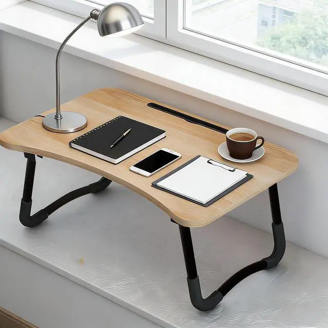 Alt view image 6 of 7 - Black Folding Table Leg 10.23" Height Coffee Table Folding Legs with Screws Pack of 2