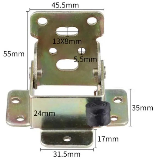 Alt view image 2 of 7 - 2pieces of 90 Degrees self-Locking Table Legs, Supporting Folding Furniture Foot Accessories, Suitable for Modern Sofas, beds, Coffee Tables, cabinets.