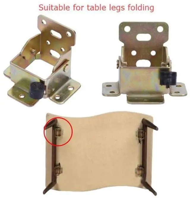 Alt view image 6 of 7 - 2pieces of 90 Degrees self-Locking Table Legs, Supporting Folding Furniture Foot Accessories, Suitable for Modern Sofas, beds, Coffee Tables, cabinets.