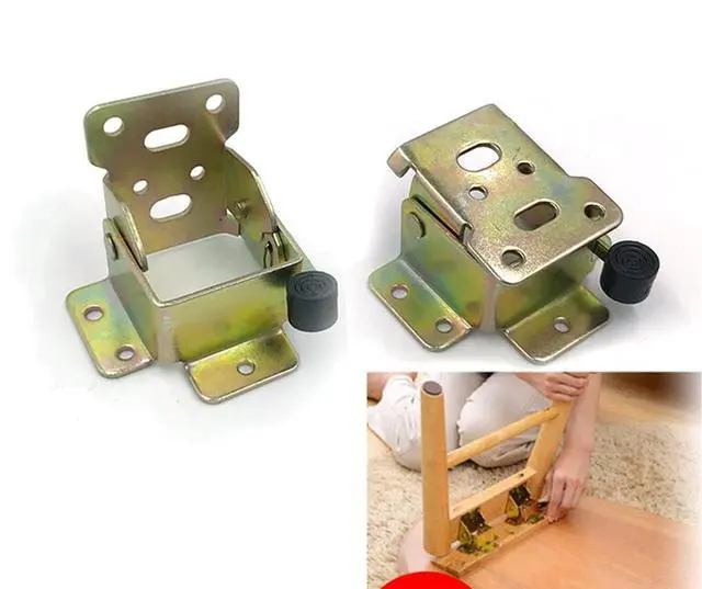 Main image of 2pieces of 90 Degrees self-Locking Table Legs, Supporting Folding Furniture Foot Accessories, Suitable for Modern Sofas, beds, Coffee Tables, cabinets.