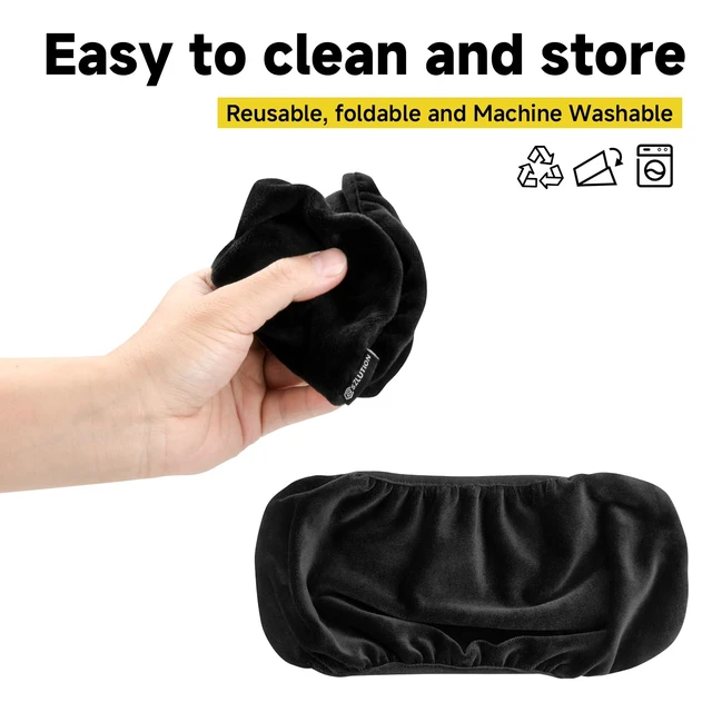 Alt view image 6 of 7 - Keyboard Dust Cover for Logitech K400 Plus Wireless Keyboard | Stretch Fabric Sleeve, Fits 11"x5" to 14"x5.5" 60% Small Gaming Keyboards, Keyboard Dustproof Protector, Black