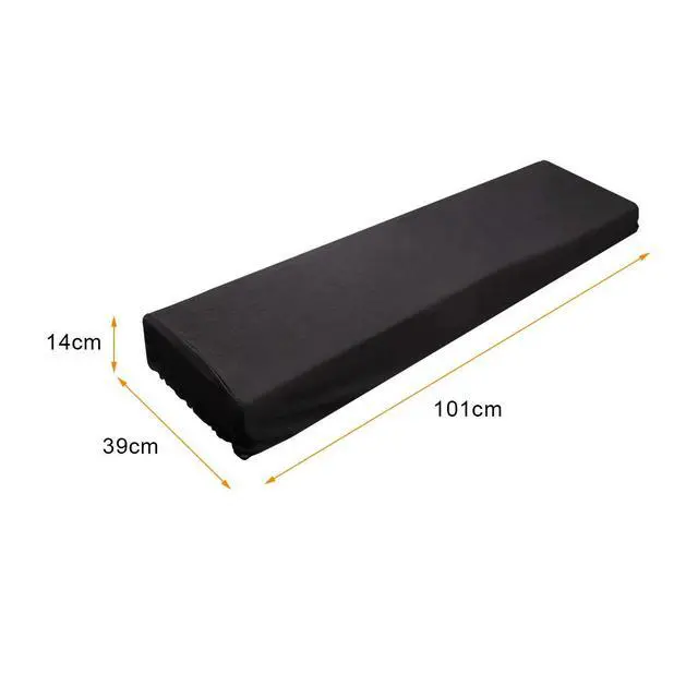 Alt view image 2 of 7 - Piano Keyboard Dust Cover For 61/76/88 Keys | Electric/Digital Piano Stretchable Protective Keyboard Cover, Elastic Cord Locking Clasp, Machine Washable (61-76 Keys)