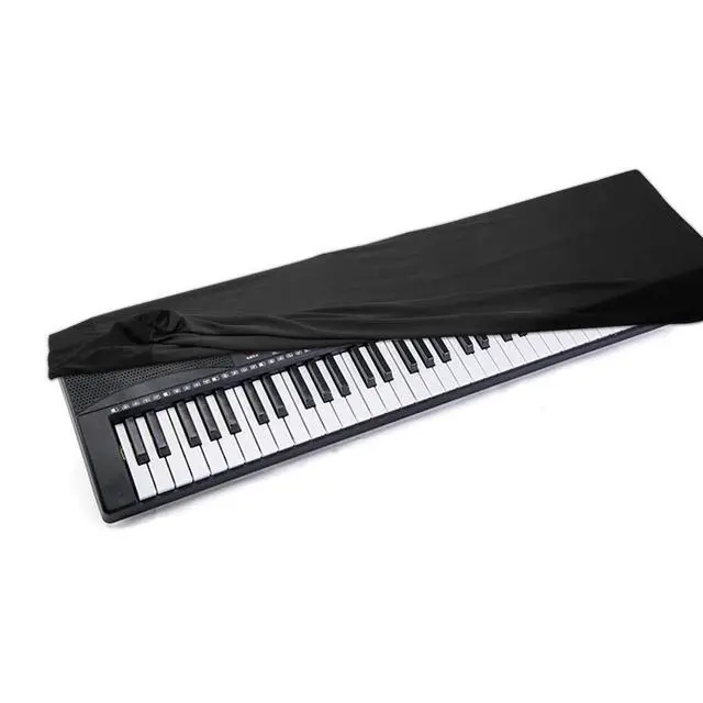 Alt view image 6 of 7 - Piano Keyboard Dust Cover For 61/76/88 Keys | Electric/Digital Piano Stretchable Protective Keyboard Cover, Elastic Cord Locking Clasp, Machine Washable (61-76 Keys)