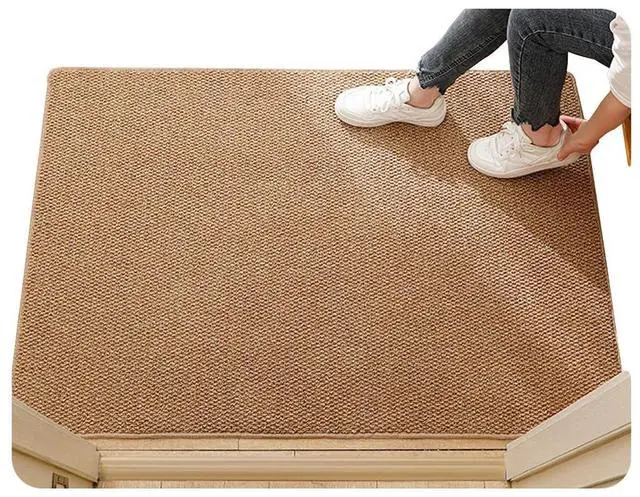Main image of Ultra Thin Indoor Door Mat 20"x31" Low-Profile Khaki Mat with Non Slip Rubber Backing, Washable Dust-Proof Dirt Trapper for Front Entryway & Hardwood