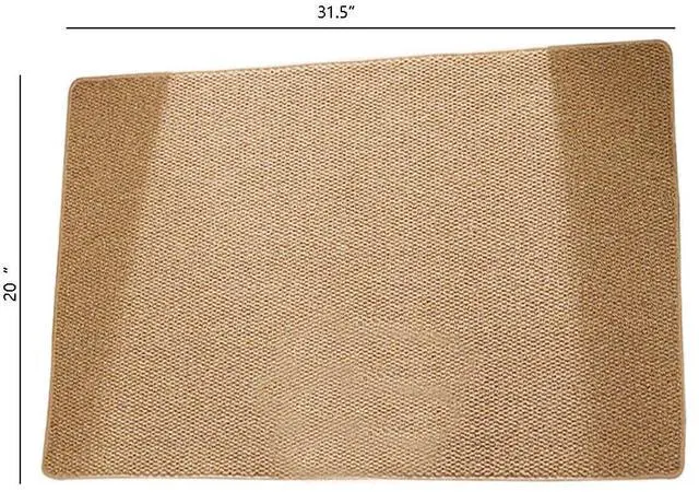 Alt view image 2 of 2 - Ultra Thin Indoor Door Mat 20"x31" Low-Profile Khaki Mat with Non Slip Rubber Backing, Washable Dust-Proof Dirt Trapper for Front Entryway & Hardwood