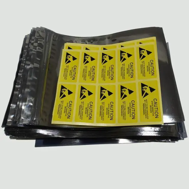 Alt view image 5 of 6 - Anti Static Bags,100pcs 5.9x7.87in/15x20cm Premium ESD Bags Resealable for 3.5'' SSD HDD with 100pcs Labels, Antistatic Bag for Hand Drive or Varieties of Electronic Device