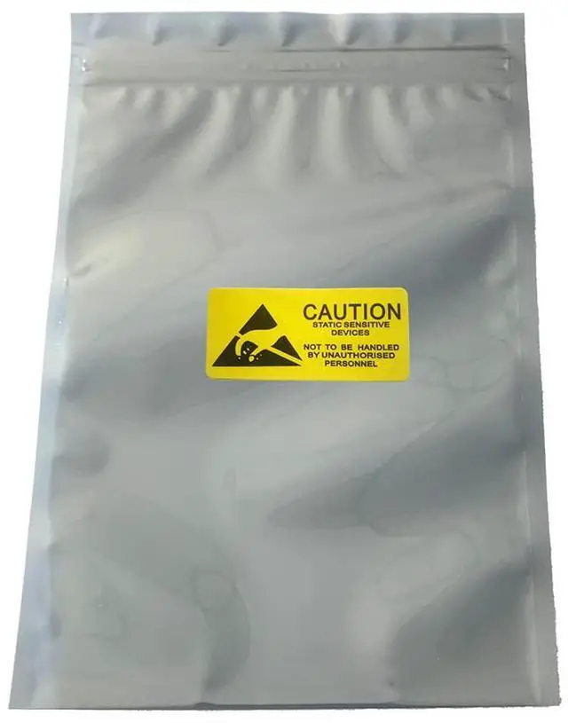 Main image of 100pcs 5.9x7.87in/15x20cm Anti Static Bags,Premium ESD bag Resealable for 3.5'' SSD HDD with 100pcs Labels, Anti-static Bags for Hand Drive or Varieties of Electronic Device