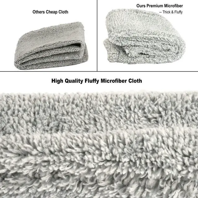 Alt view image 3 of 7 - Retractable Gap Dust Cleaner Under Appliance Microfiber Duster Dust Brush with Extension Pole (36 to 49 inches) Cleaning Duster for Bed High Ceilings Furniture Bottom Household Gap Duster Gray