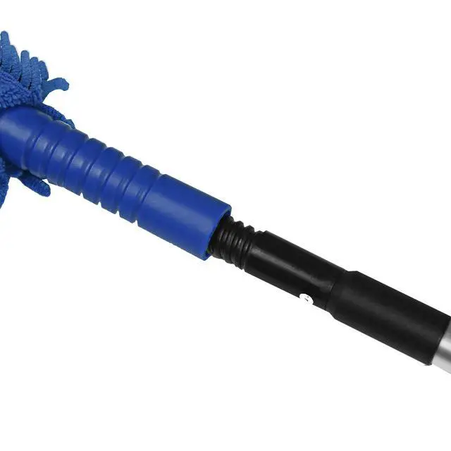 Alt view image 3 of 7 - Handheld Reusable Microfiber Flex Duster with Adjustable Telescopic Reach Pole Bendable, Lightweight, Dust Cleaner for Blinds, Shutters, Radiators, Electronics, Glass, Hard-to-Reach Areas