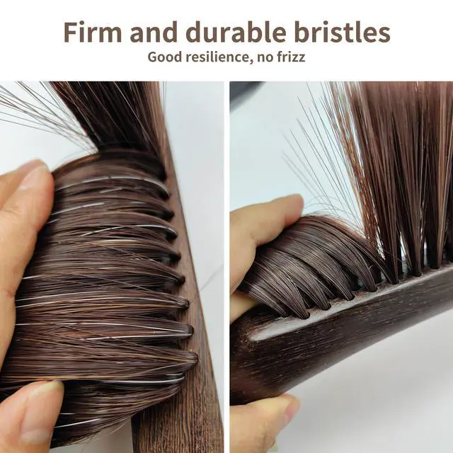 Alt view image 4 of 7 - 2 Pcs Wooden Hand Broom Brush, Dust Bench Brush Whisk Broom Soft Bristle Brush for Car Bed Furniture Clothes Couch Draft Sofa Fireplace Clothes Household Cleaning with Long Wood Handle(Brown)