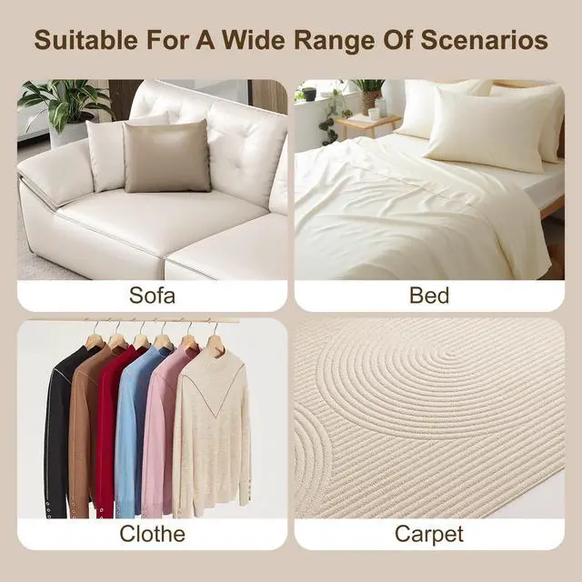 Alt view image 4 of 7 - Hand Broom, 3 Pcs Dust Brush Set, 5 Rows Wider Horsehair Brush with Reinforced Fiber and Beech Wood Handle, Soft and Flexible for Furniture, Sofa, Bed, Clothes, Carpet, Counter, Bench