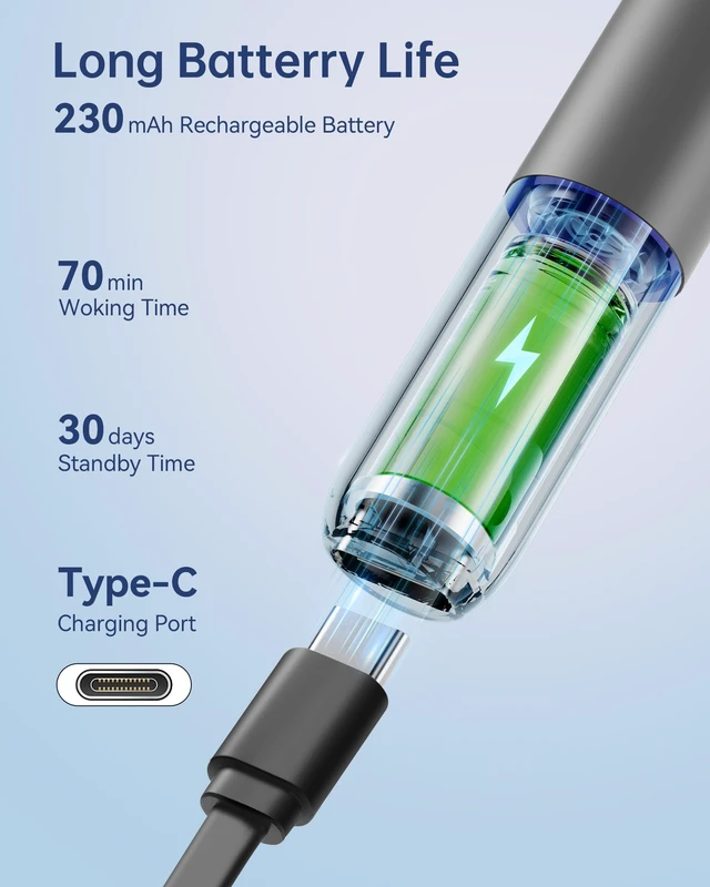 Alt view image 7 of 7 - Ear Wax Removal Kit, 1296P HD Ear Cleaner Camera Otoscope with 6 LED | 10 silicone ear tips, 6 ear spoons, IP67 waterproof, WiFi for iOS & Android, USB-C rechargeable, FSA HSA eligible, for family