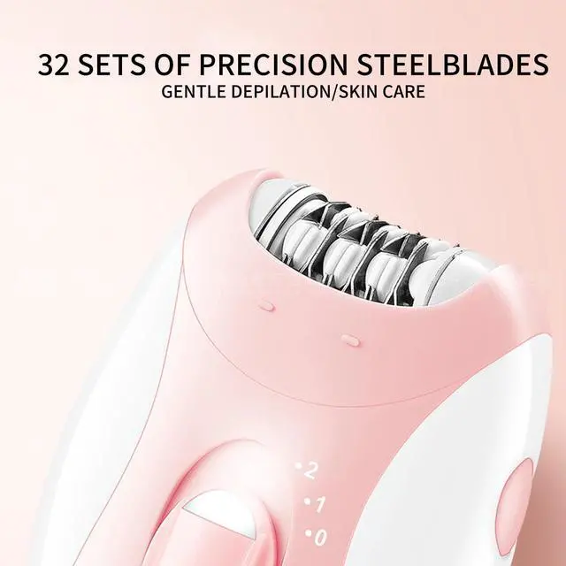Alt view image 3 of 7 - Epilators Hair Removal for Women, Face Epilator for Women, Cordless Facial Epilator with 2 Speeds, Smooth Glide Hair Removal Device with 32 Tweezers for Lady Face Bikini Arms Legs