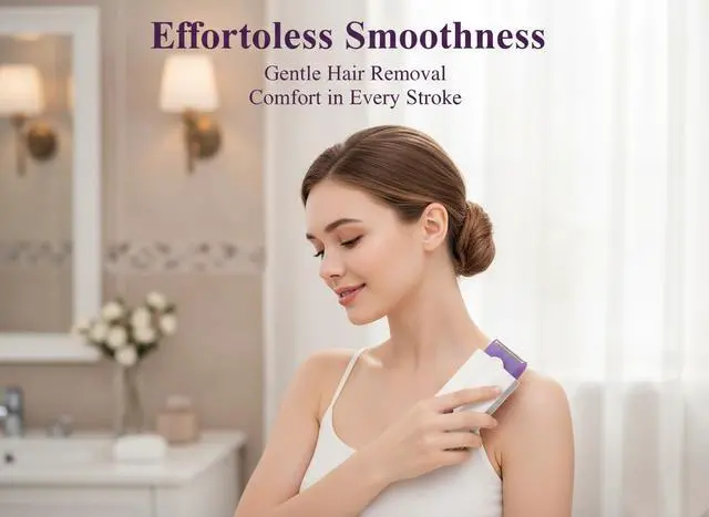 Alt view image 5 of 7 - Women Laser Rechargeable Epilator Remover Smooth Touch Hair Removal Instant Pain Free Razor Sensor- Light Technology Hair Remove (Color : White Medium Packing Box-A)