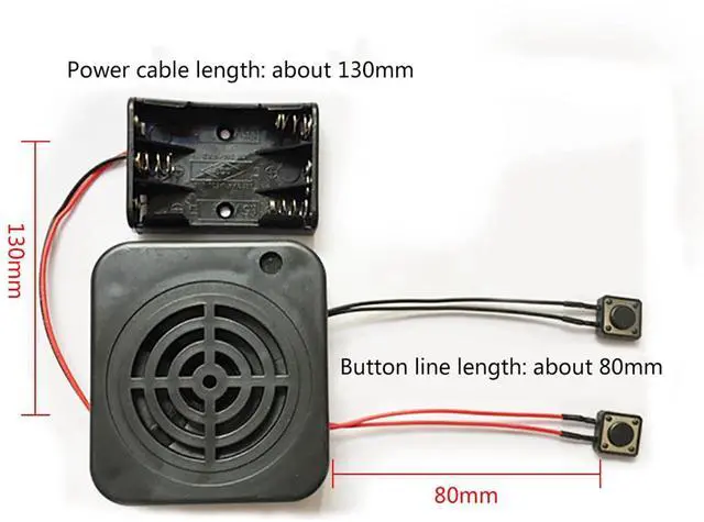 Alt view image 4 of 7 - Recordable Sound Module, 4 Minutes Recording Box Chip Record Custom Messages Gifts Replaceable for Stuffed Animal Inserts Holiday Craft Projects DIY Audio Greeting Card Advertising(4mins)
