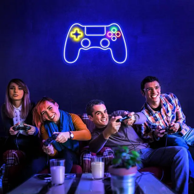 Alt view image 6 of 7 - Gamer Neon Sign, Game Controller LED Sign for Gaming Room Decor - Game Neon Sign for Teen Boy Room Decor - Best Gamer Gifts for Boys, Kids