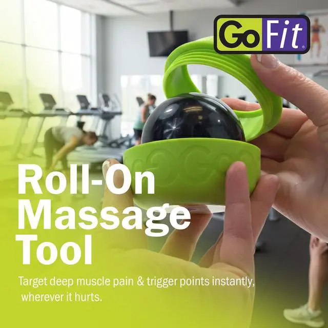 Alt view image 2 of 7 - GoBall Trigger Point Massage Ball, 3.25 Inch Firm Therapy Ball for Muscle Tension Relief, Self-Massage Tool for Back, Shoulders, Legs and Glutes, Portable Deep Tissue Roller Ball