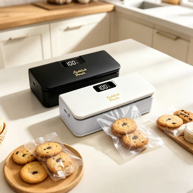 Alt view image 6 of 7 - Mini Bag Sealer, Rechargeable Heat Sealer and Cutter, 4.7" | Portable Bags Sealer with LED Power Display & 6 Adjustable Gears, Press and Seal for Chips Snacks Mylar Plastic Bags