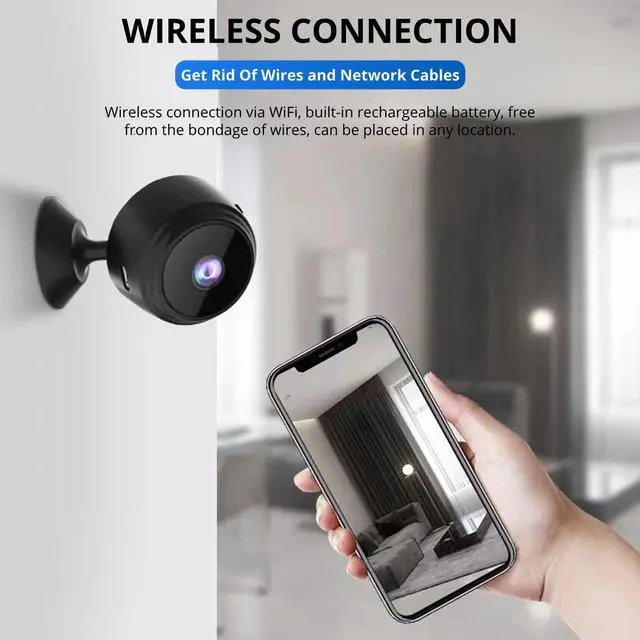 Alt view image 4 of 7 - Intelligent NightIP Camera for Home, Wide Angle Lens, Mobile Phone Remote Control, Easy to Use, Support Small Memory Card, ABS Material