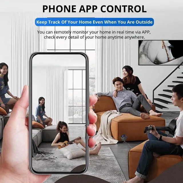 Alt view image 7 of 7 - Intelligent NightIP Camera for Home, Wide Angle Lens, Mobile Phone Remote Control, Easy to Use, Support Small Memory Card, ABS Material