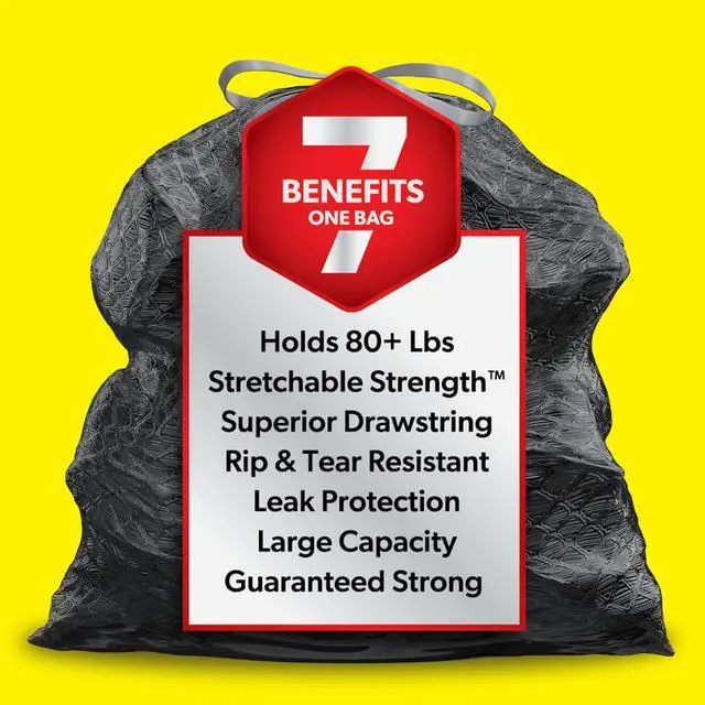 Alt view image 3 of 7 - ForceFlex Heavy Duty Large Trash Bags, Hold 80+ lb, 30 Gal, 25 Ct (Package May Vary)