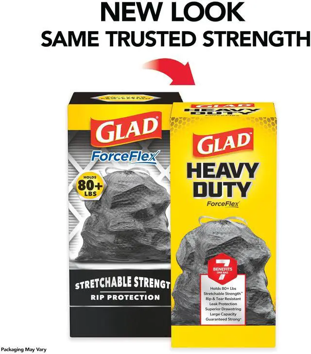 Alt view image 2 of 7 - ForceFlex Heavy Duty Large Trash Bags, Hold 80+ lb, 30 Gal, 25 Ct (Package May Vary)