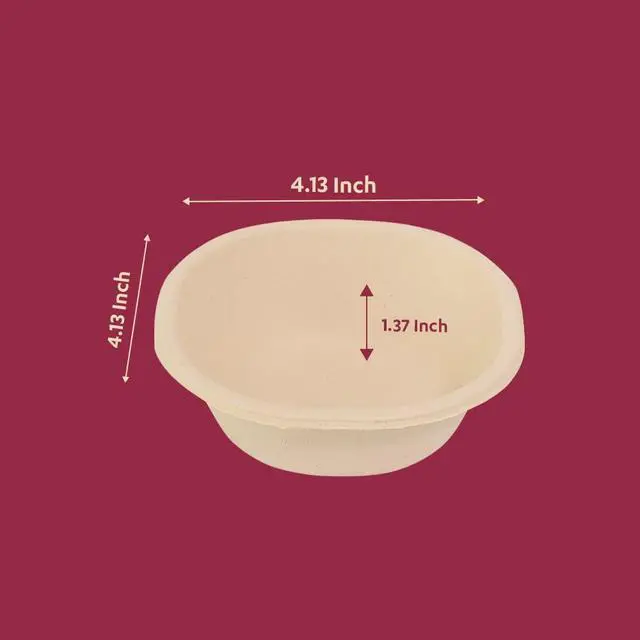 Alt view image 2 of 7 - 125 Pack 6 oz Compostable Bowls, Heavy Duty Bagasse Disposable Dessert Bowls, PFAS Free BPA Free Leakproof Small Bowls for Ice Cream, Sauce, Snacks, Parties & Catering
