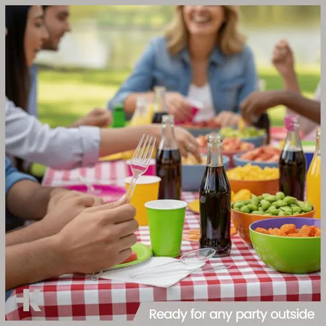 Alt view image 2 of 7 - Disposable Cutlery Set 180 Pieces Forks, Heavy Duty Plastic Silverware, BPA-Free Food-Grade Materials, Heat-Resistant, Reusable Utensils for Parties, Catering, BBQs, and Everyday Use, Clear