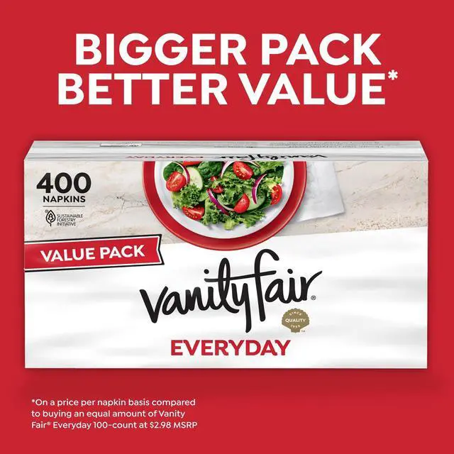 Alt view image 2 of 7 - Everyday Paper Napkins, 400 Count, Disposable Napkins Made Soft And Smooth For Everyday Meals