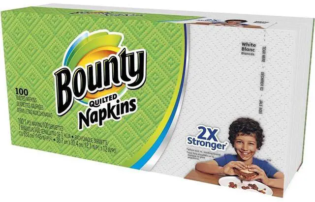 Main image of Quilted Napkins, 1-Ply, 12.1In X 12In, 100/PK, White